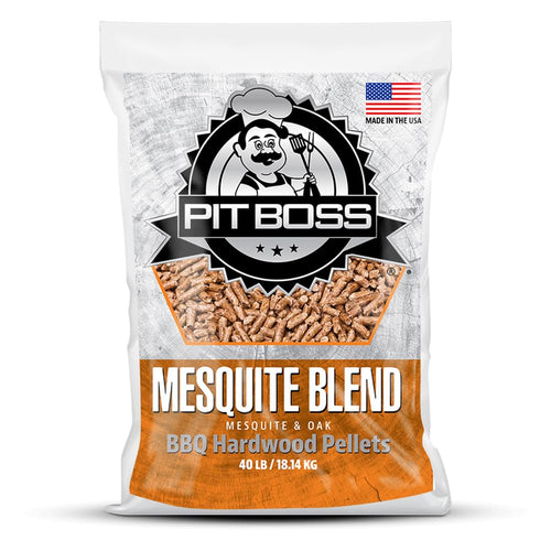 All Natural Hardwood BBQ Wood Pellets (40 pound Mesquite Blend) for Pellet Grills and Smokers Pit Boss