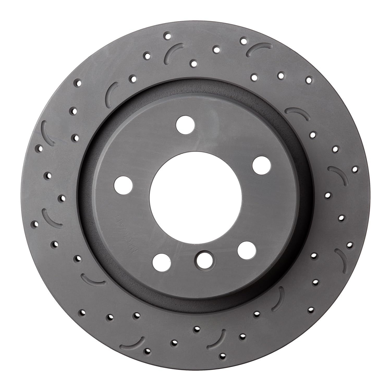 Talon Cross-Drilled and Slotted Vented Rotor, Hawk Performance Brakes, 11.57 in. Diameter, 2.34 in. Height