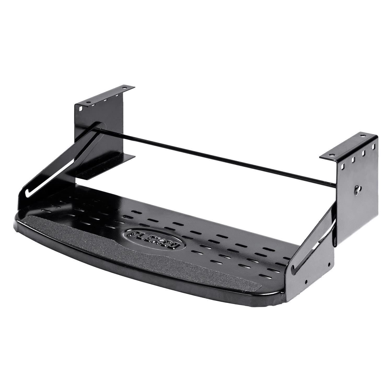 Stromberg Carlson RV Step Manual SMFP-1100 – Foldable Camper Stairs for Trailer, Portable Single Pull Out Platform for RV, Rust Resistant Construction, Exterior Camper Step, 24" Wide Non-Skid Design