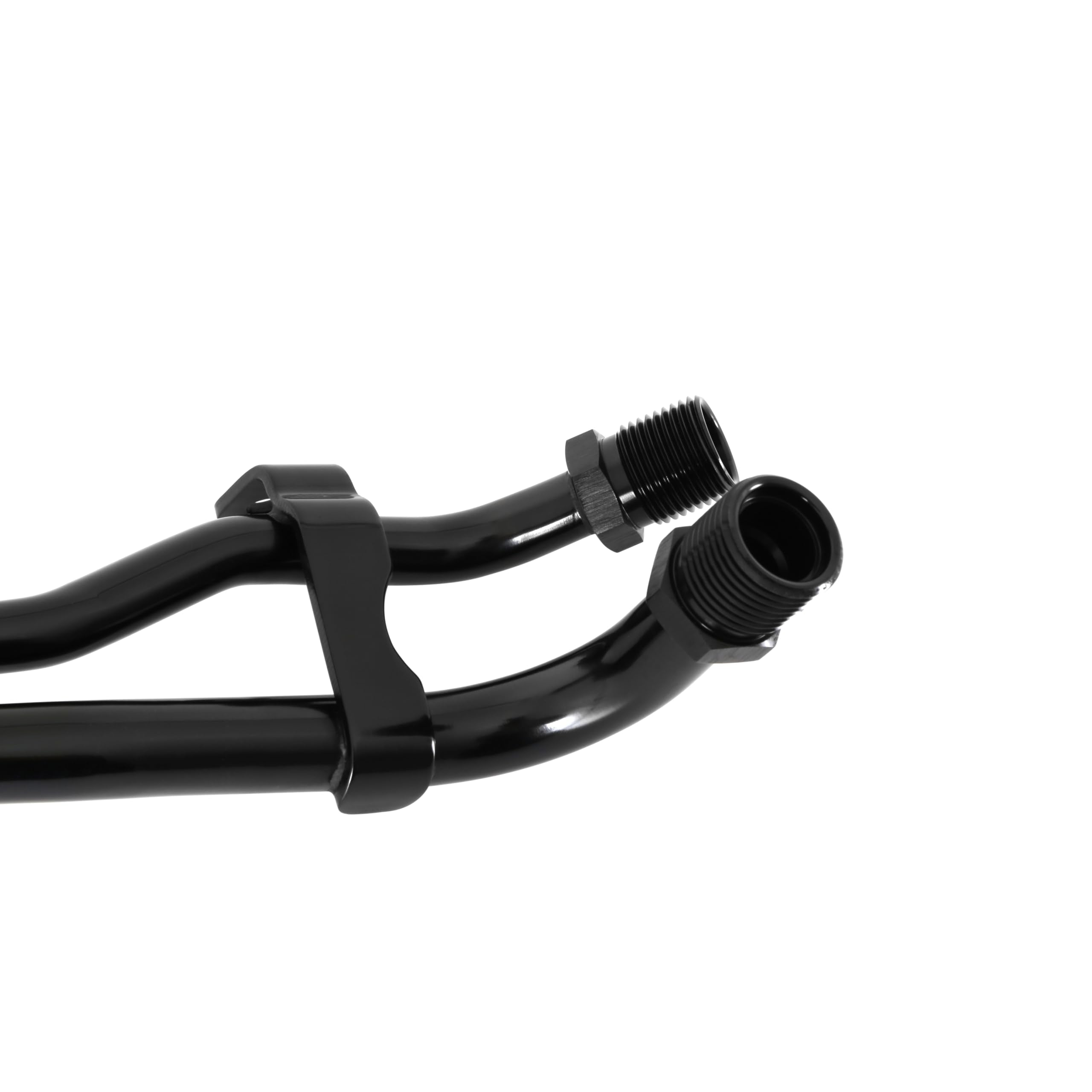Holley A/C Line Adapter Manifold 97-444 - SD7 Compressor - Passenger Side Exit