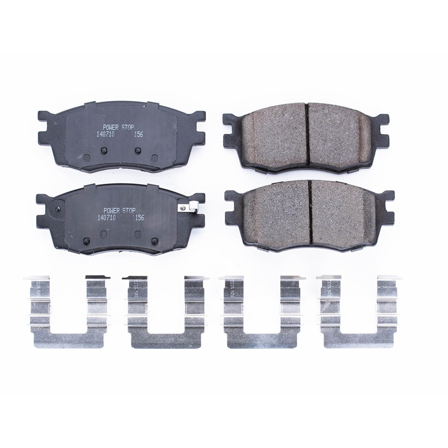 Power Stop Brake Kit Front For Hyundai Accent 2006-11 |Kia Rio 2006-11 |Rio5 2006-11 - Ceramic Brake Pads With Installation Hardware, 17-1156