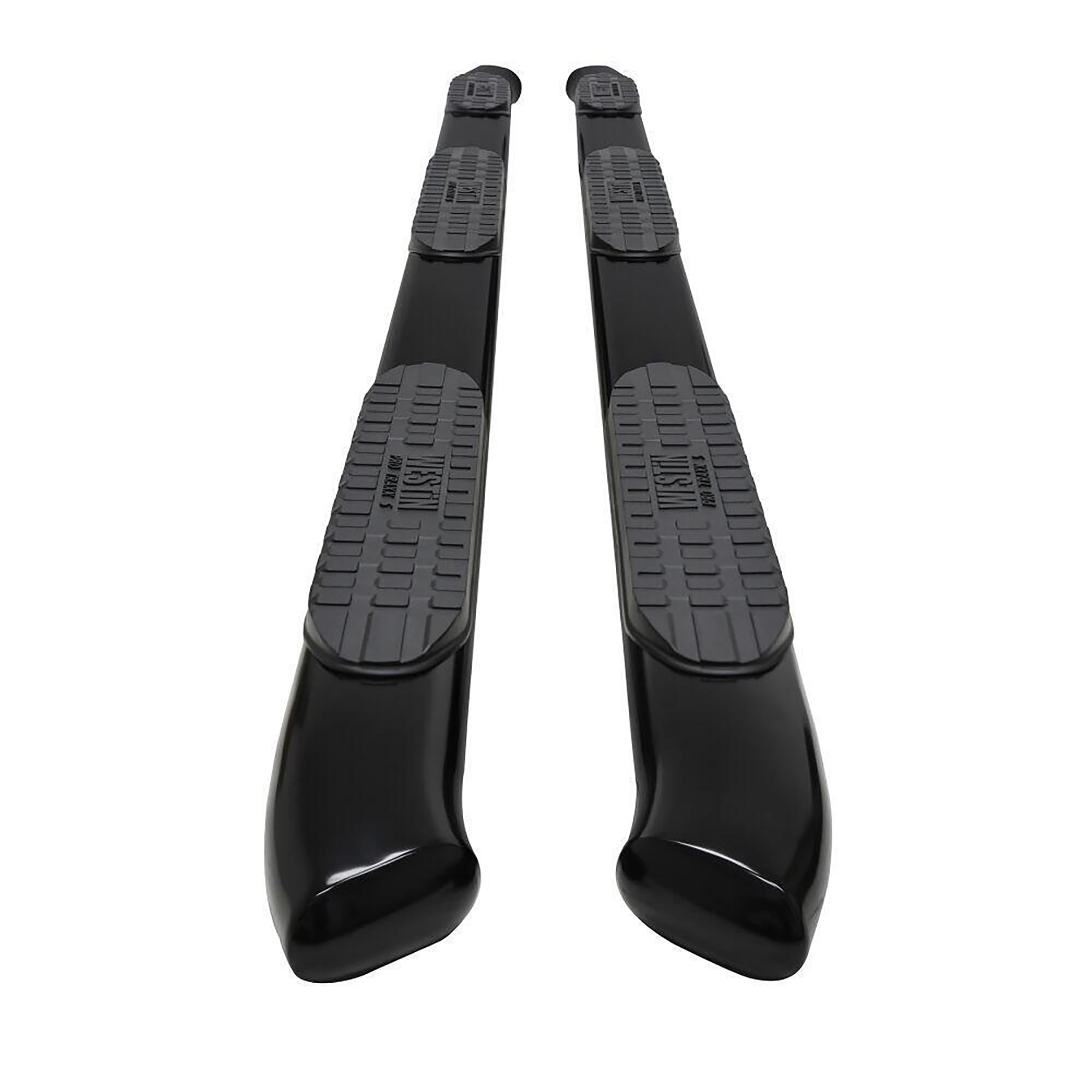 PRO TRAXX 5 WESTIN Oval Wheel to Wheel Nerf Bars fits 2009-2018 Ram 1500 2019-2024 1500 Classic 2010-2025 Ram 2500 3500 Crew Cab 6'5" Bed Black Pair