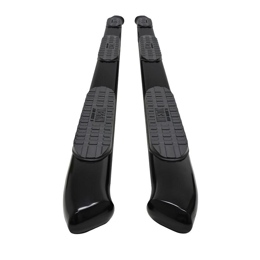 PRO TRAXX 5 WESTIN Oval Wheel to Wheel Nerf Bars fits 2009-2018 Ram 1500 2019-2024 1500 Classic 2010-2025 Ram 2500 3500 Crew Cab 6'5" Bed Black Pair