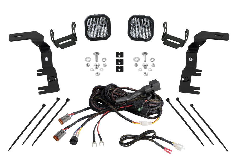 Stage Series Diode Dynamics Ditch Light Kit for 2023-Present Chevrolet Colorado SS3 Pro White Combo