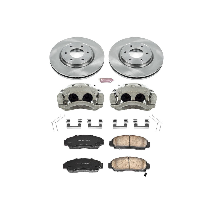 Power Stop KCOE5821 1-Click OE Replacement Brake Kit with Calipers For Nissan Armada 2012-2015, Nissan TITAN 2011-2015, Nissan TITAN 2017-2022 [Model Specific]