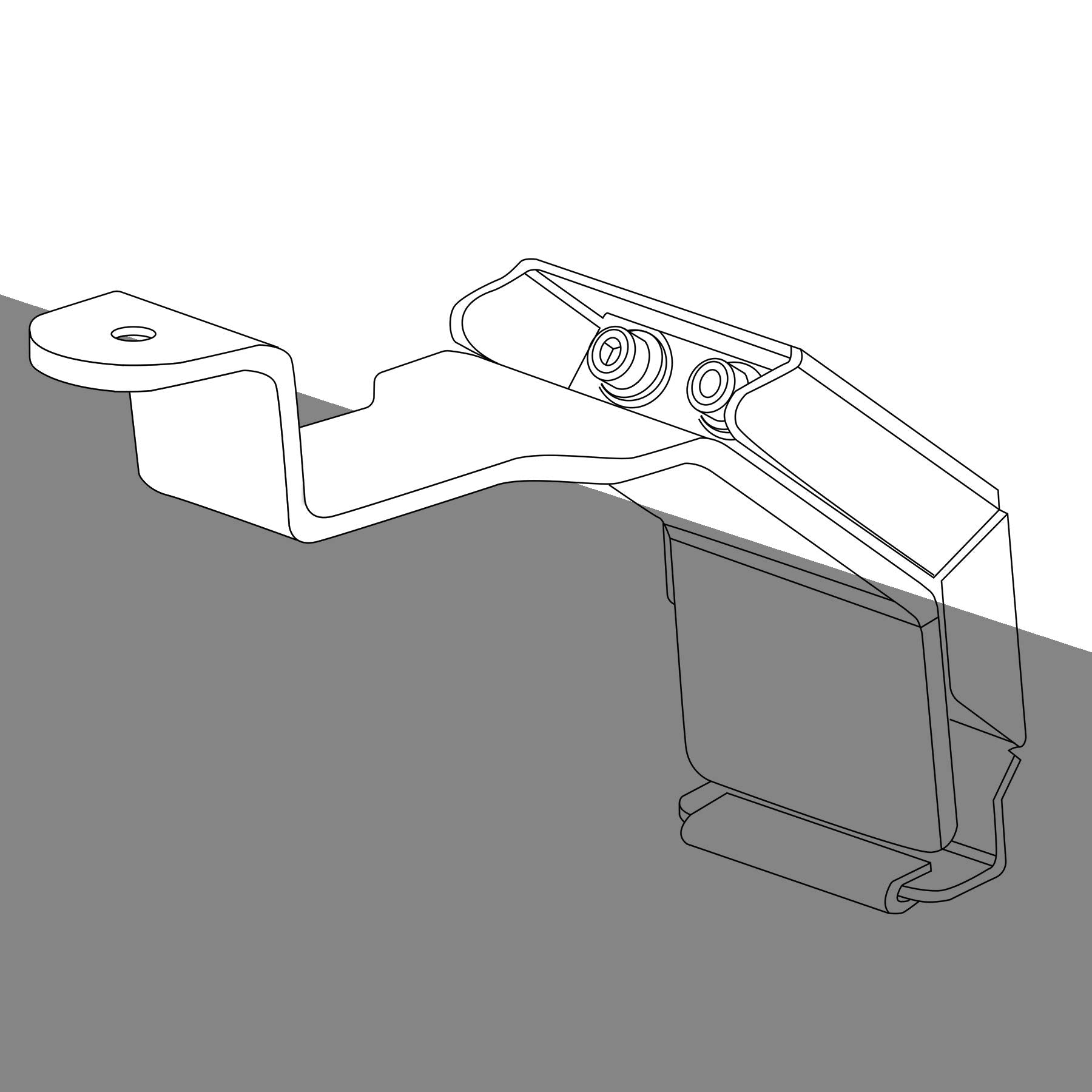 Go Rhino Mounting Kit SRM - 6 Gutter Mounts | Mild Steel, Textured Black | 5910011T | Fits Go Rhino SRM300, SRM400, SRM500, & SRM600 Roof Racks (Excludes SRM300 Racks on Jeep Wrangler)