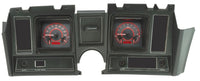 Dakota Digital VHX-69C-C-R Carbon Fiber Compatible with 1969 Chevy Camaro Analog Dash Gauge System Red Backlighting