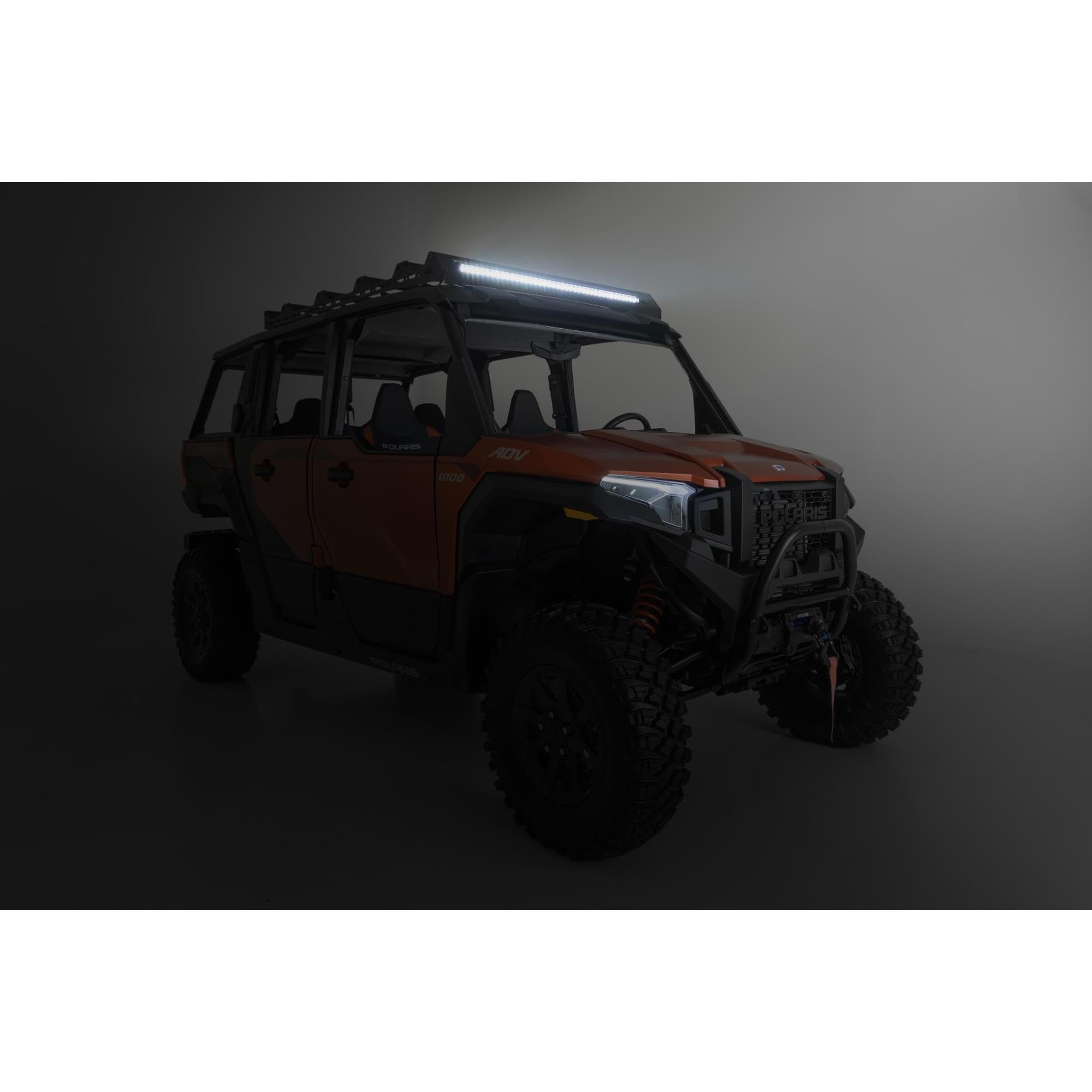 Rough Country Roof Rack with 210W 40" LED Combo Beam for 2024+ Polaris Xpedition ADV 5 - Modular UTV Roof Cargo Rack with Rugged, Trail-Ready Design