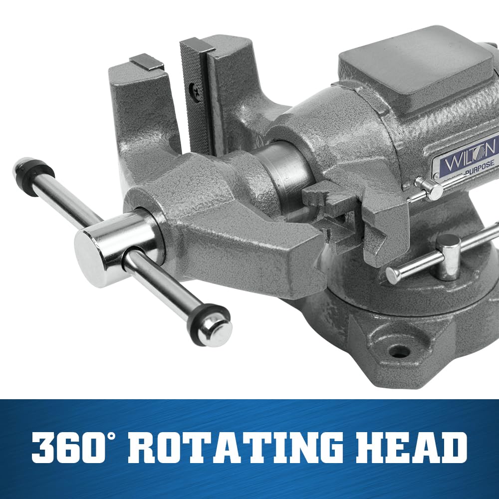 Multi-Purpose Wilton Bench Vise, 4-1/2" Width, 4-1/4" Max Jaw Opening, 2-1/4" Throat (Model 450P)
