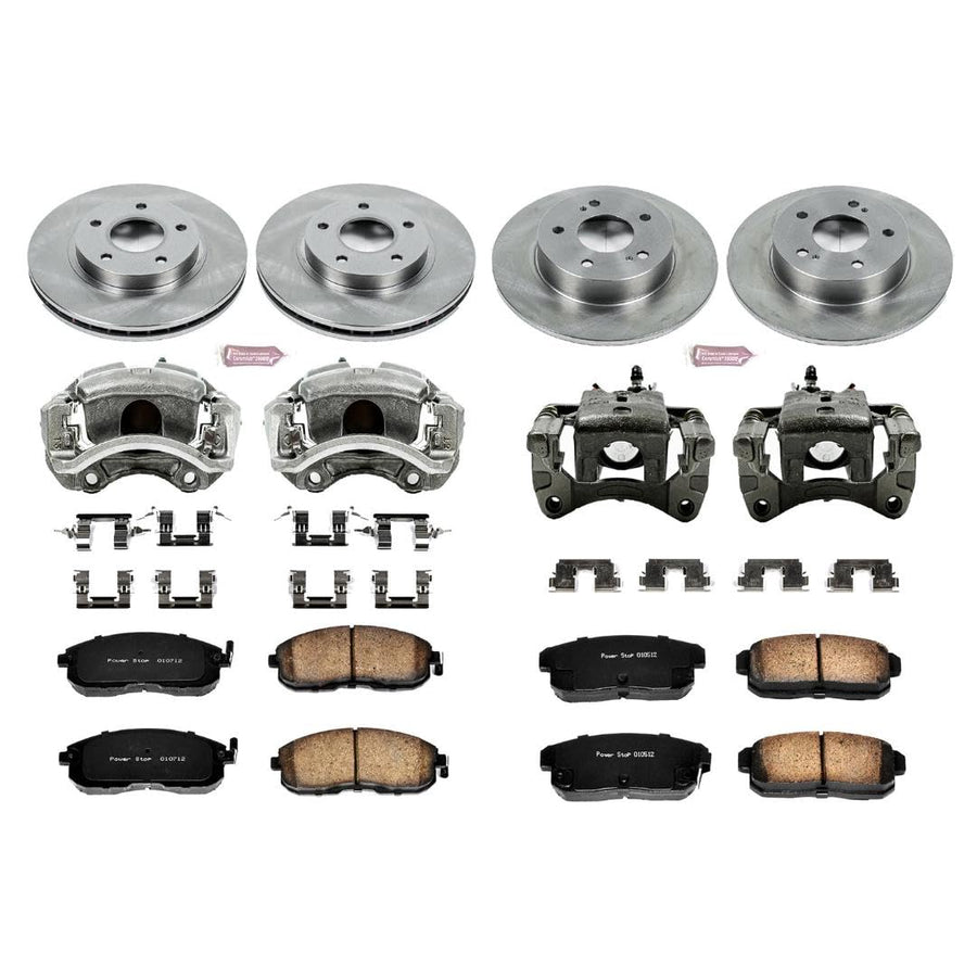 Power Stop KCOE2705 1-Click OE Replacement Brake Kit with Calipers For Nissan Maxima Autospecialty 2001 [Model Specific]