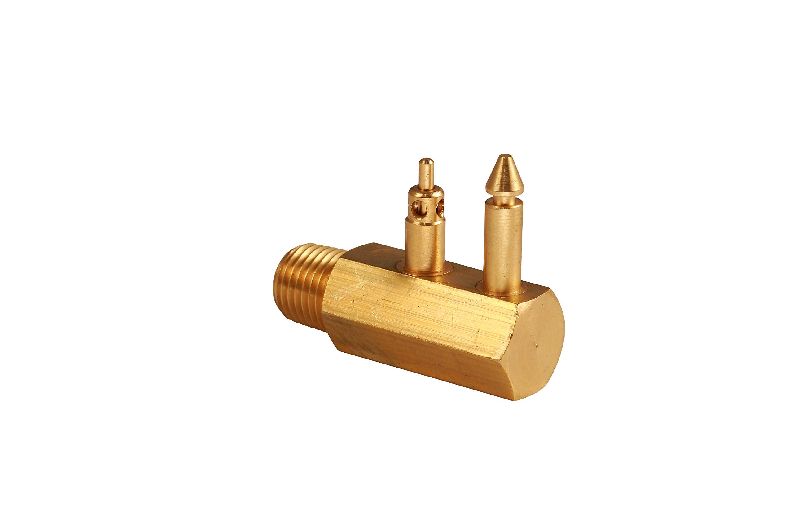 Brass Attwood Quick-Connect Tank Fitting 1/4 Inch | NPT Male Thread | For Johnson/Evinrude/OMC | Model 8883-6 | 1 Piece