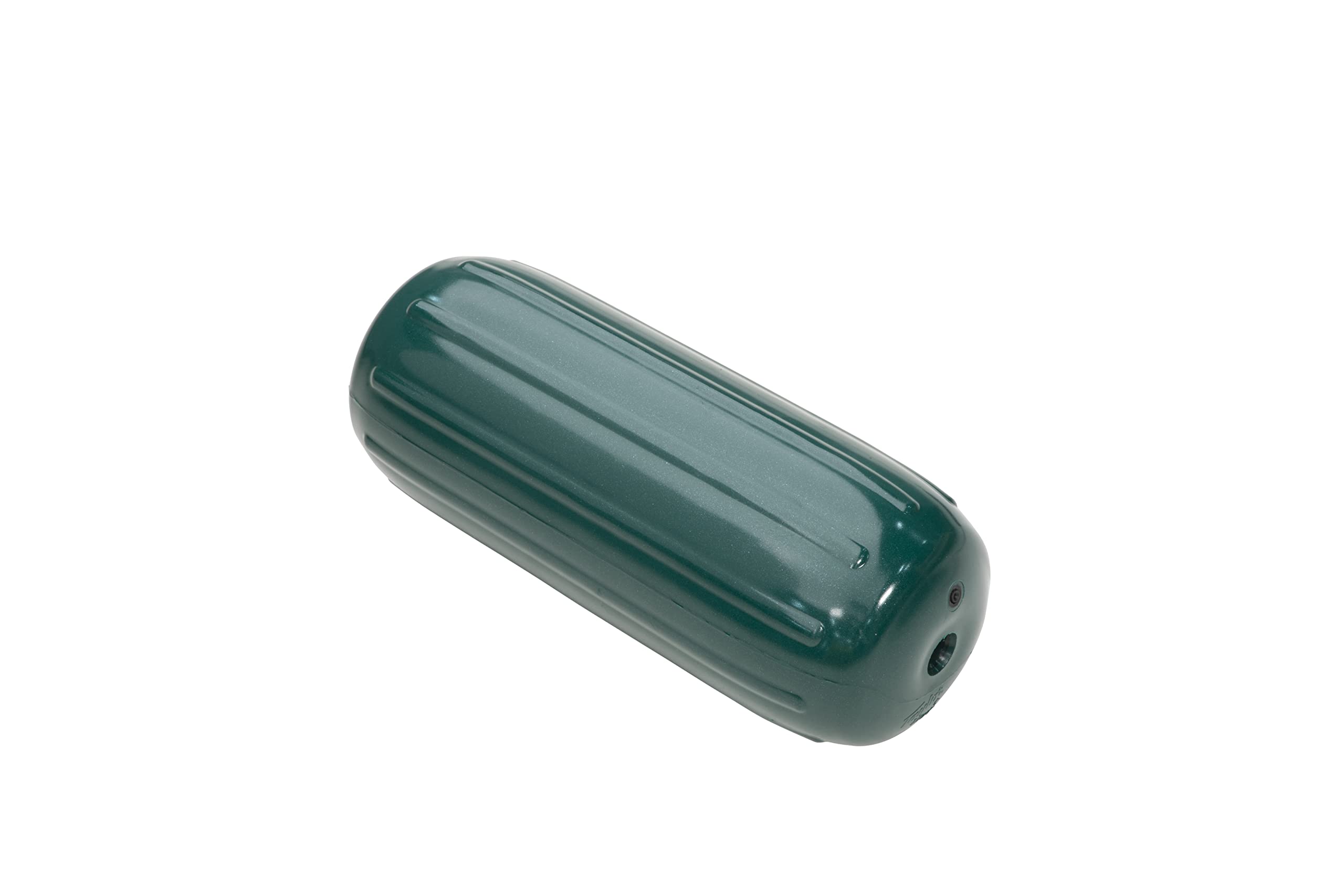 Taylor Made Inflatable Big B Boat Fender, Emerald Green (6" x 15") End-to-End Line Passage Fits 5/8" Rope, Hangs Horizontally or Vertically, Ribbed, Needle Valve, Marine-Grade Vinyl - 541025