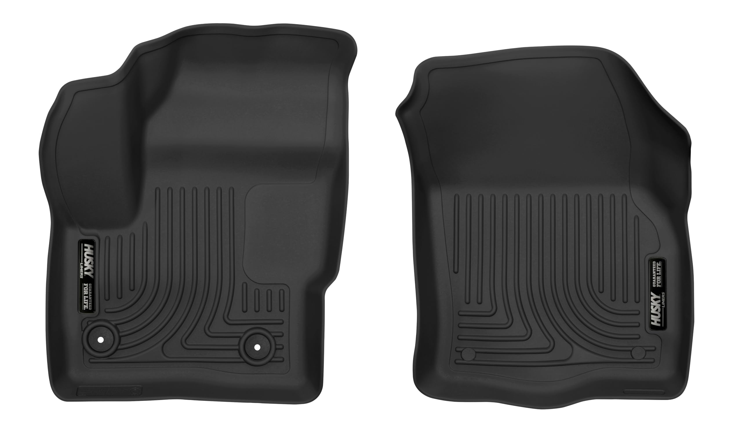 Weatherbeater Husky Liners Floor Mats | Fits 2015-2019 Lincoln MKC | Front Row, 2-pc Black - 17471