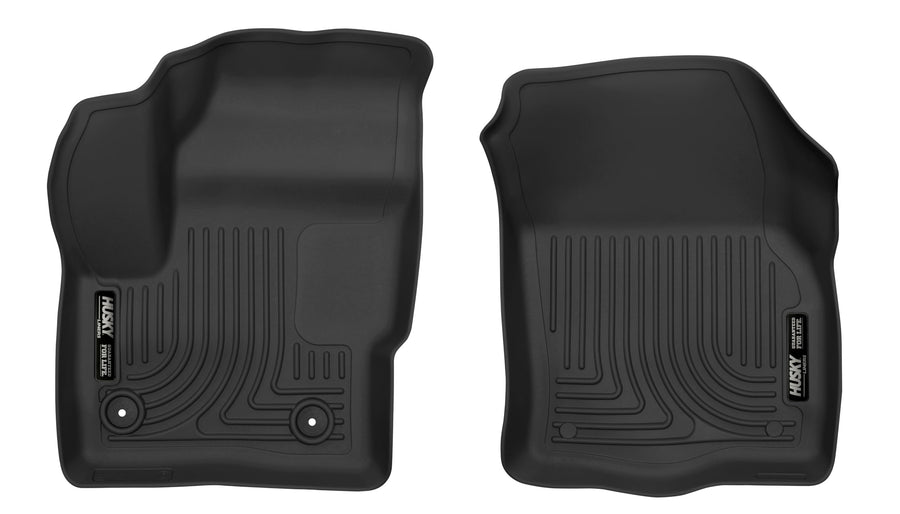Weatherbeater Husky Liners Floor Mats | Fits 2015-2019 Lincoln MKC | Front Row, 2-pc Black - 17471