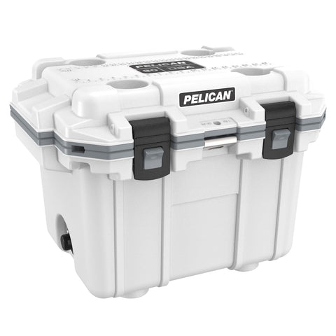 30 Quart Pelican Elite Cooler (White/Gray)