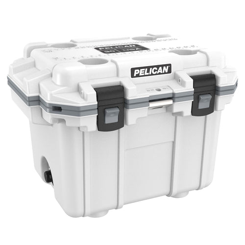 30 Quart Pelican Elite Cooler (White/Gray)