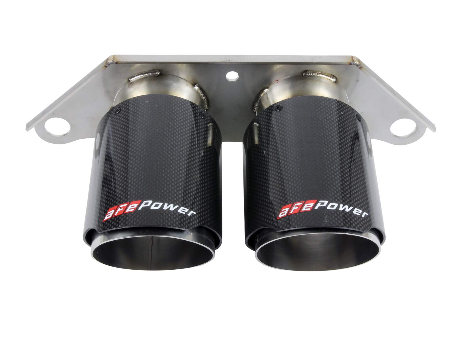 aFe Power MACH Force-Xp 49C36435-C OE Replacement Exhaust Tips for 2014-2019 Porsche 911 GT3, 4", Carbon Fiber