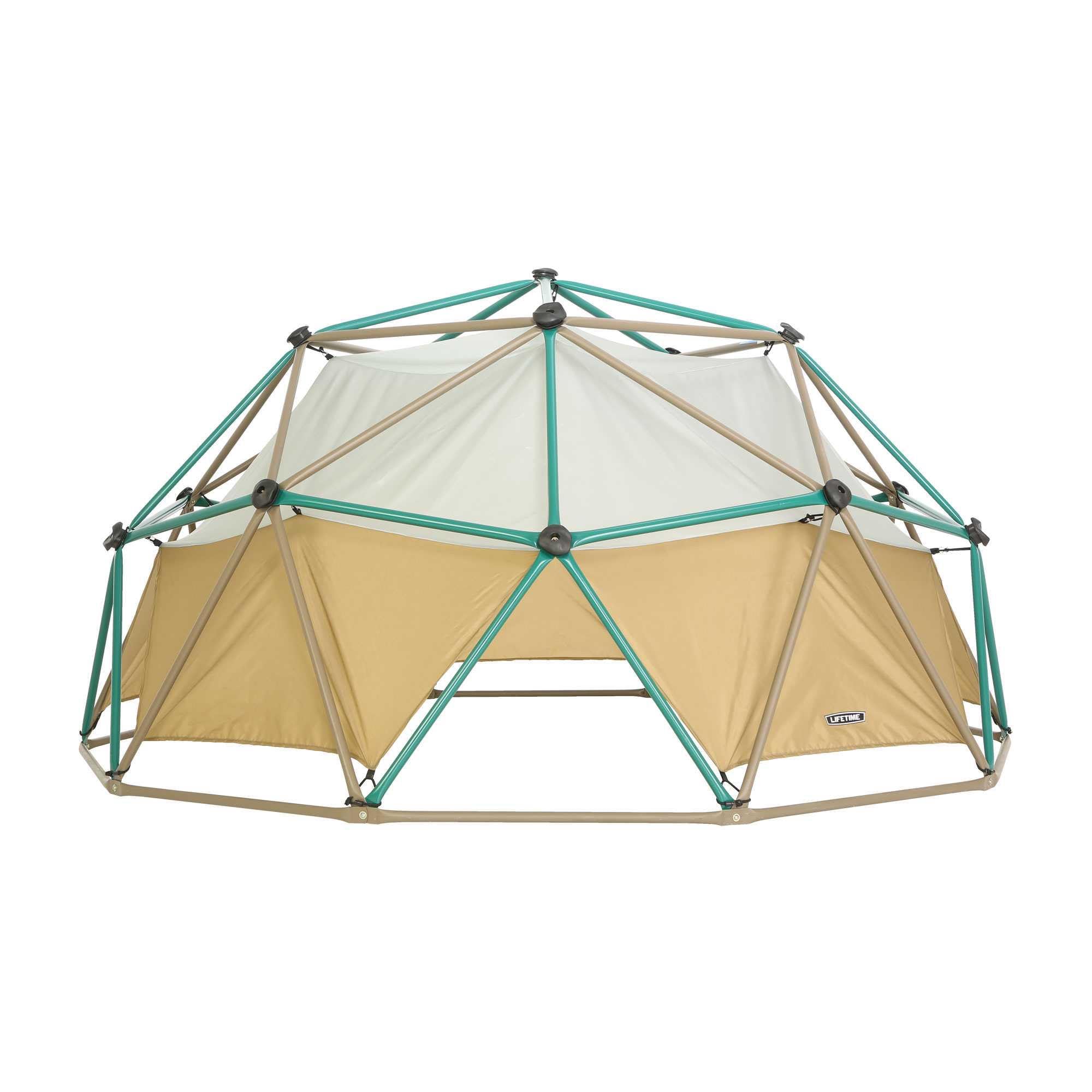 Geometric Dome Climber Lifetime with Attachable Canopy, Earth Tone, 10' Wide x 5' High, 60-Inch (90612)