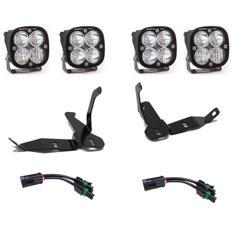 Baja Designs Pro Squadron LED Headlight Kit for Honda Talon 2019-21 UTV (Multi-Pattern; Clear)