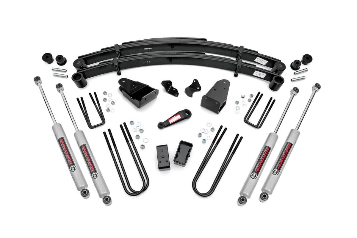 4" Rough Country Suspension Lift Kit for 1987-1997 Ford F-250 4WD - 490-87UP30