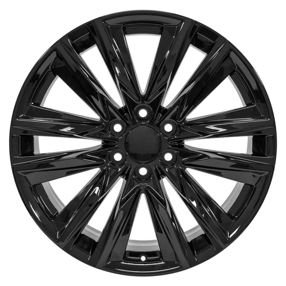 22 Inch OE Wheels CA91 Rim Fits Escalade Sport Style 6x139.7 22x9 Gloss Black - Hollander 4869 (1)