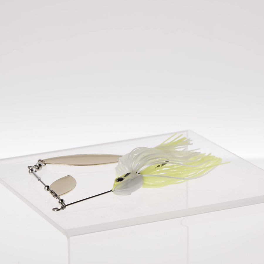 Impact Ignite Lunkerhunt | Spinnerbaits with 2 Willow Leaf Blades | Sink Fast Fishing Lure for Bass and Trout | Silicon Skirt, Swim Jig Saltwater and Deep Water Fishing Bait