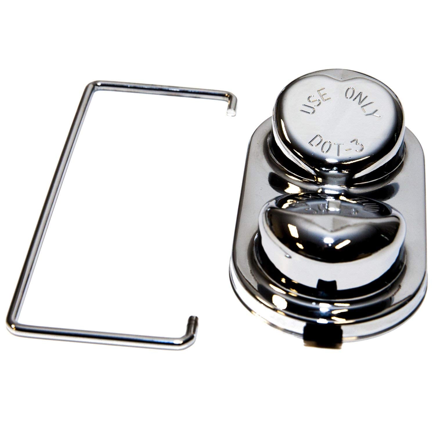 D3AZ-2162-C Scott Drake 1967-1973 Drum Brake Master Cylinder Cap Chrome