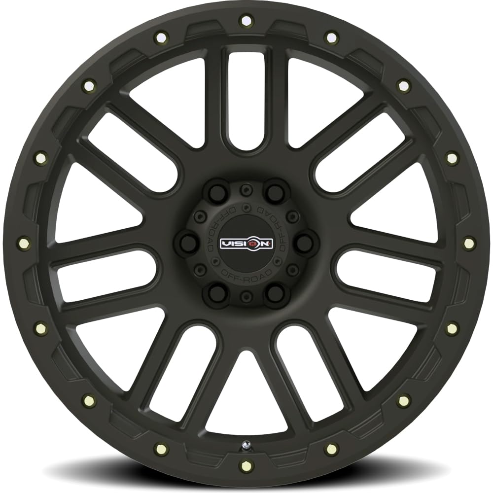 NEMESIS VISION OFF-ROAD Black Wheel with Matte (0 x 9. inches /6 x 135 mm, 18 mm Offset)