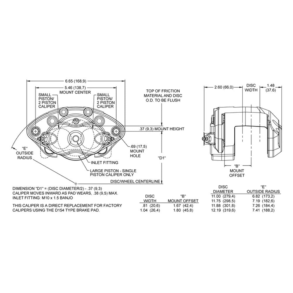 Red Caliper-D154