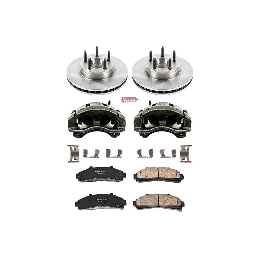 Power Stop Autospecialty KCOE5081 1-Click OE Replacement Brake Kit with Calipers