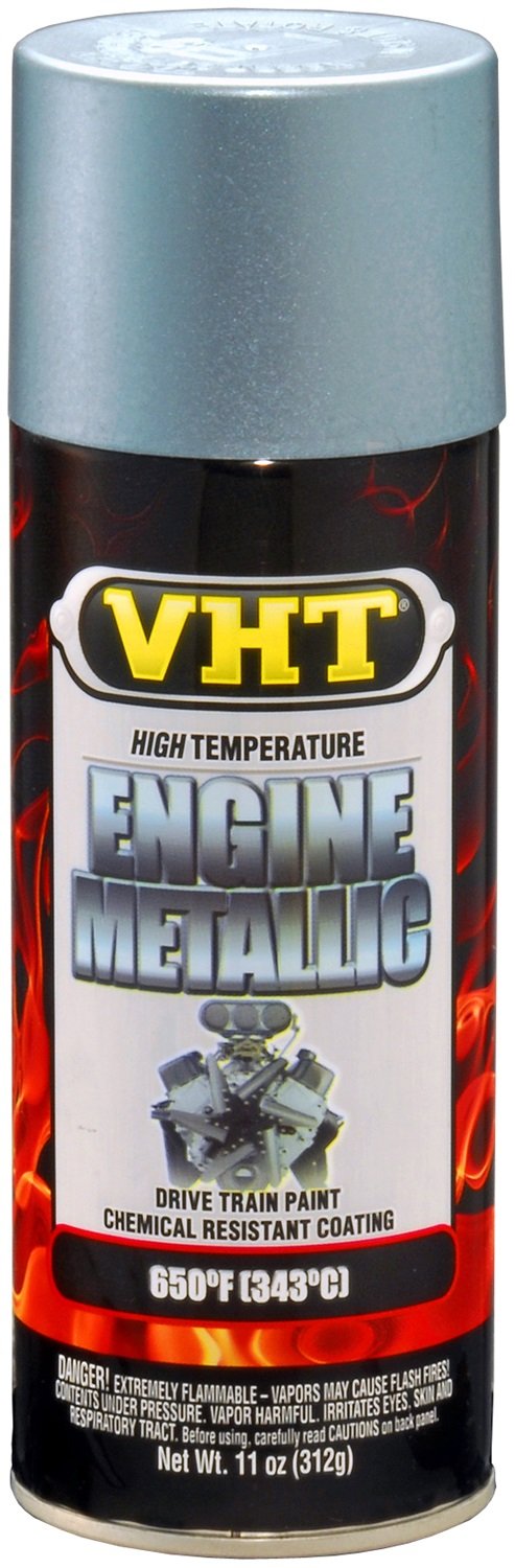 VHT SP403 Metallic Engine High Heat Spray Paint – Titanium Silver Blue – 11 oz. Aerosol Can