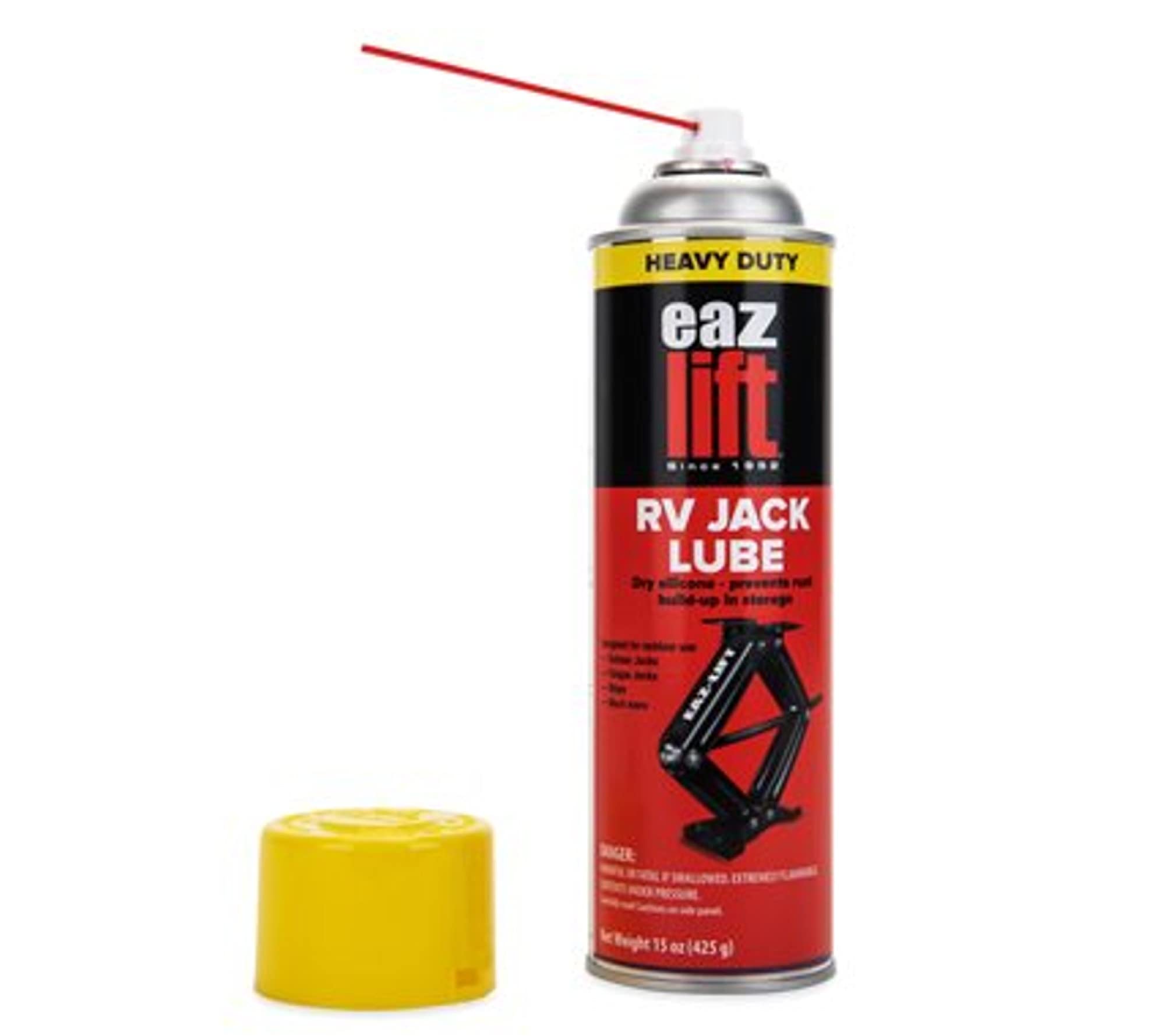 EAZ-Lift Camco Heavy Duty RV Stabilizer Jack Lube - Protect and Maintain RV Stabilizer Jacks, Tongue Jacks, Steps, and More - 15oz. (41100)