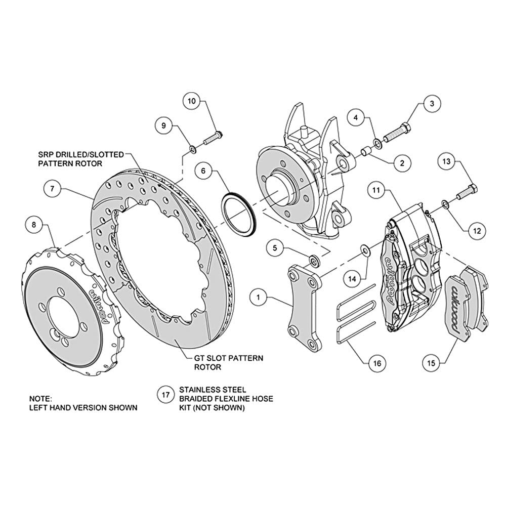 Front Hat Kit DP6A, 12.88"