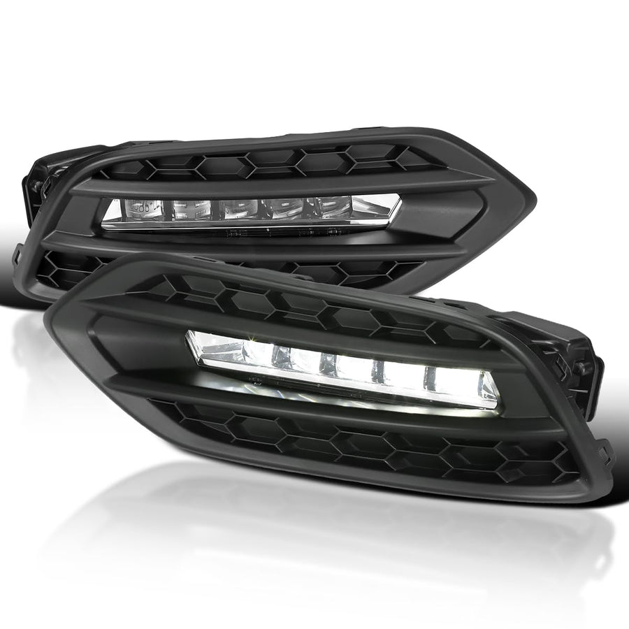 LED Fog Lights SPEC-D TUNING + Built-In LED Bulbs + Switch Compatible with 2019-2020 Honda HR-V, L+R Pair Assembly