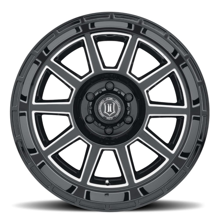 ICON Alloys Recoil, 20x10/6x135, Gloss Black w/Milled Windows, 24mm OS, 4.5" BS, 6220106345GBMW