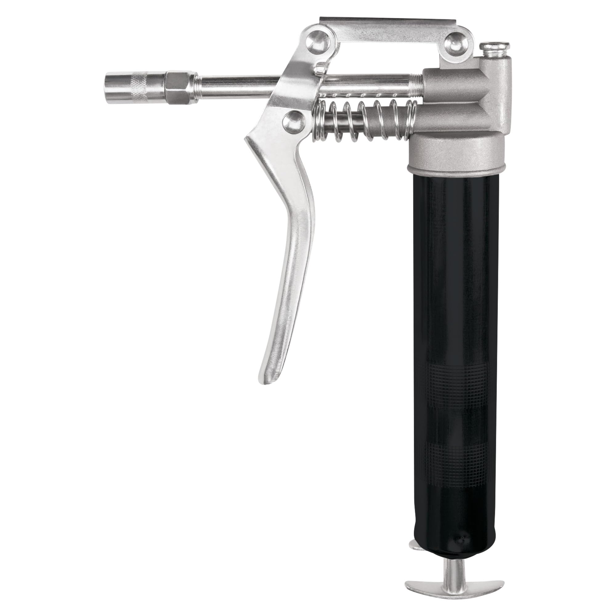 Mini Grease Gun Performance Tool W54198 (3 oz) With 12 inch Flexible Hose and 5.5 inch Rigid Extension Pipe