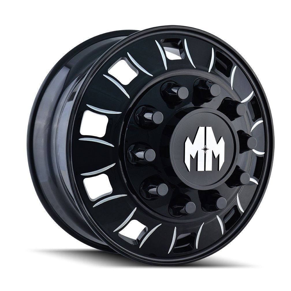 Bigrig Mayhem Black Wheel (24.5x8.25"/10x220.218mm, +168mm offset)