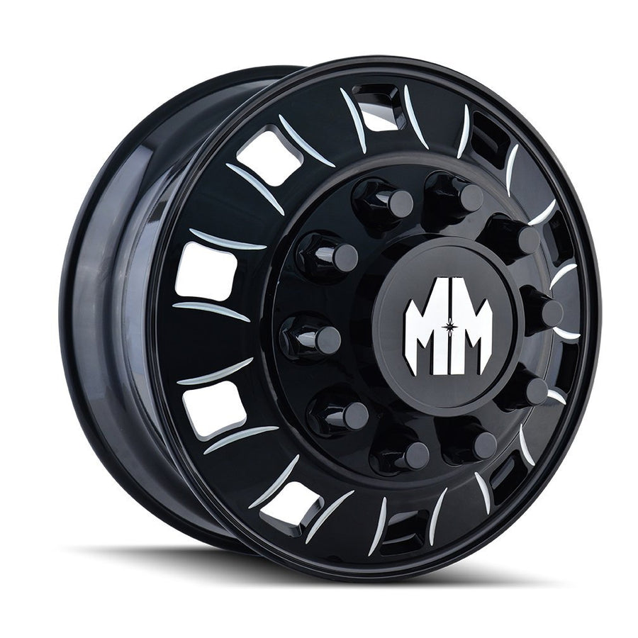 Bigrig Mayhem Black Wheel (24.5x8.25"/10x220.218mm, +168mm offset)