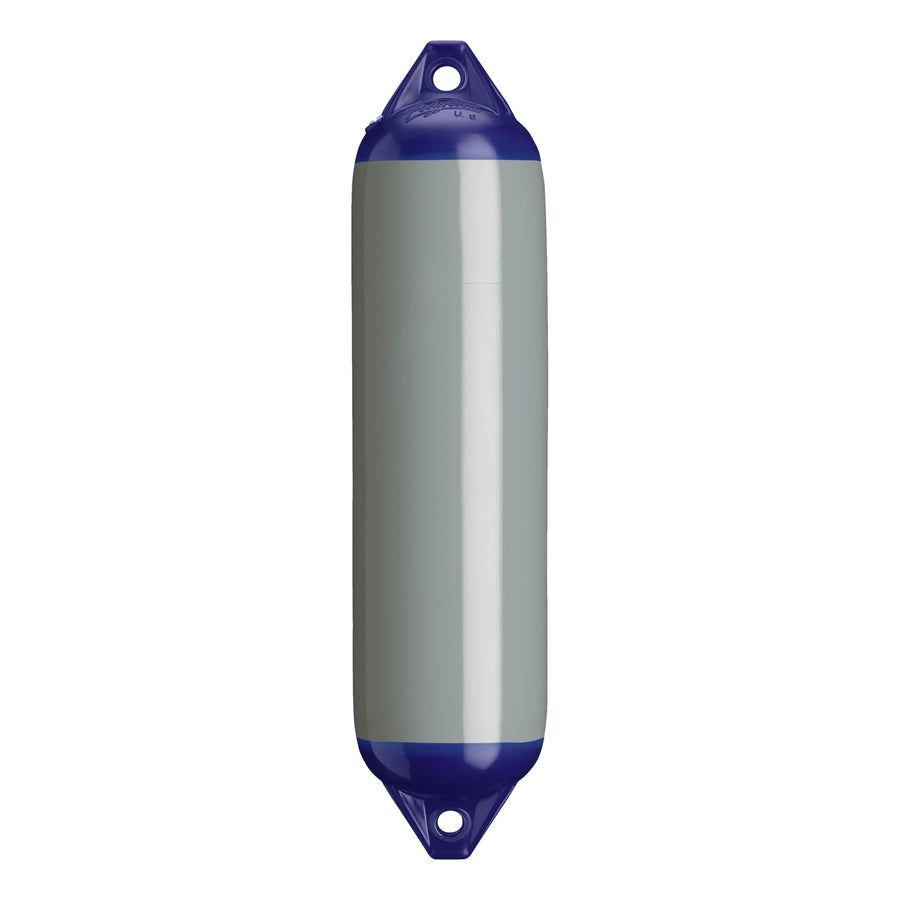 F-1 Standard Polyform Boat Fender Blue Ropehold - Grey