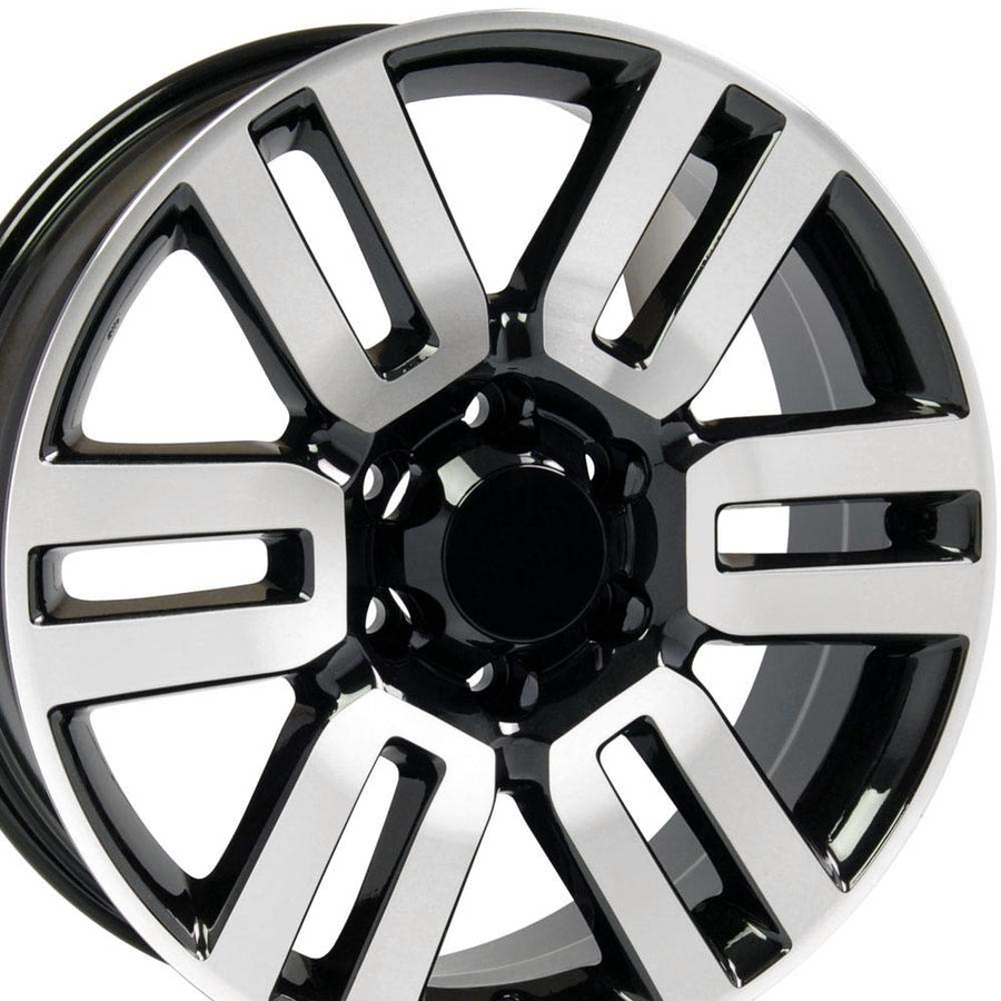 20 Inch OE Wheels TY10 Rim Fits 4Runner Style 6x139.7 20x7 Gloss Black Machined - Hollander 69561 (1)