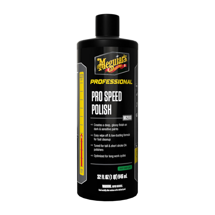 Meguiar's M200 Pro Speed Polish, User-Friendly Extremely Professional Car Polish for Light Defect Removal, Easy Polishing While Creating a High-Gloss Finish to Make Your Car Shine, 32 Oz