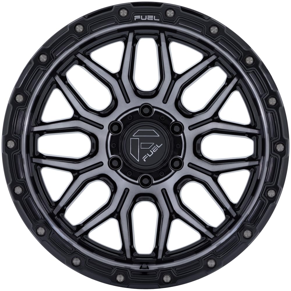 FC881 SURGE FUEL OFF-ROAD 17X9, 5X5.0, 4.53, 12mm GLOSS BLACK MACHINED W/GRAY TINT - FC881BT17905012N