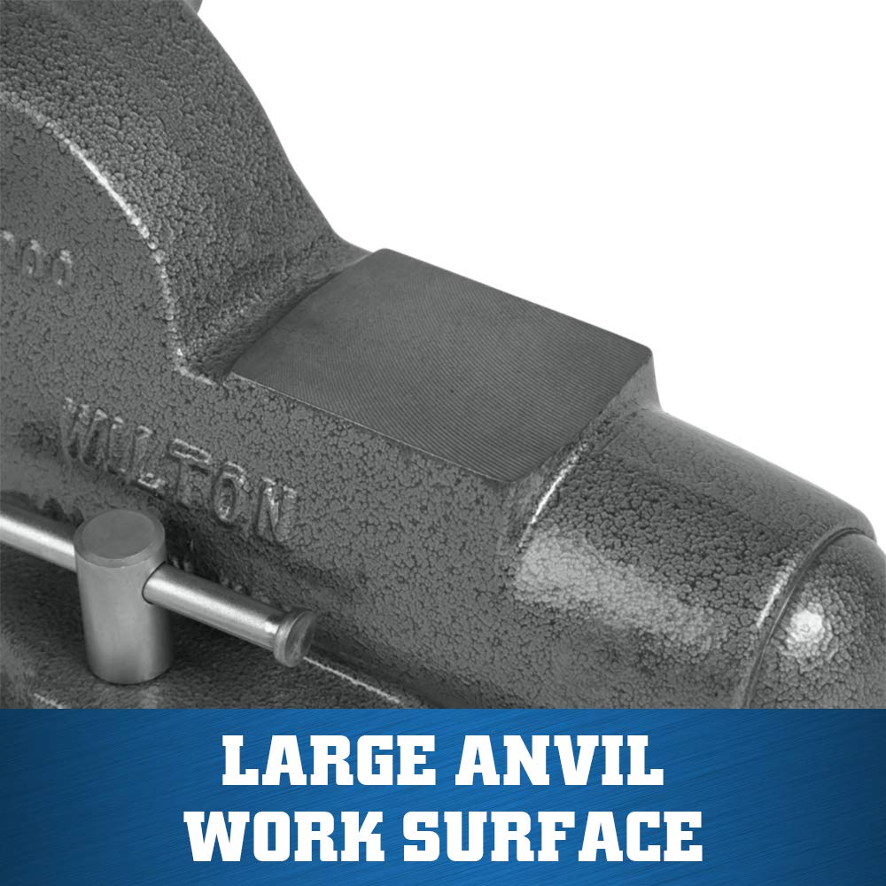Wilton 3" Jaw Width Machinist Bench Vise, 4-3/4" Jaw Opening, 2-5/8" Throat (Model 300S)