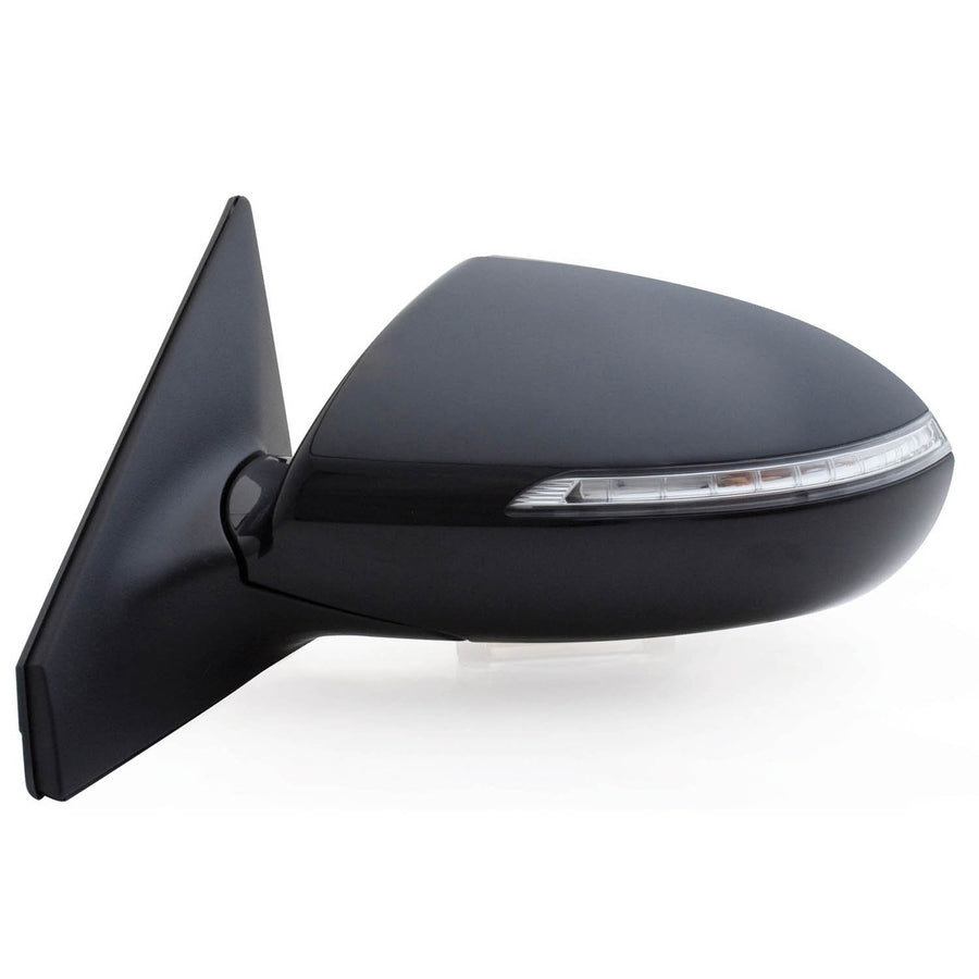 Fit System Mirror Driver Side for Kia Sportage, w/Turn Signal, w/o Power Folding, Black PTM, Foldaway, Power