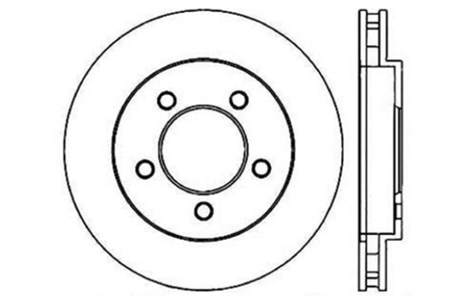Sport Drilled/Slotted Brake Rotor StopTech 127.65088R (Front Right), 1 Pack