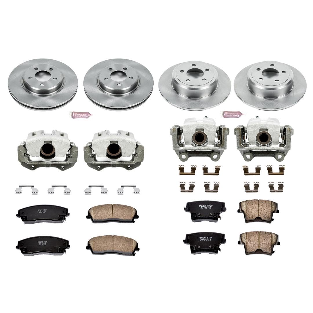 Power Stop Autospecialty KCOE1715 1-Click OE Replacement Brake Kit with Calipers For Chrysler 300, Dodge Challenger, Dodge Charger, Dodge Magnum [Model Specific]