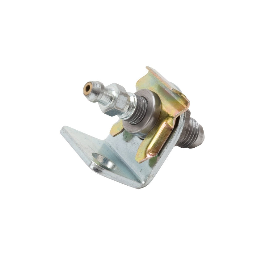 Edelbrock Adapter Fitting 641370 -3 An Male Flare To 3/8" -24 Brake Bleeder Female Clear Zinc Finish