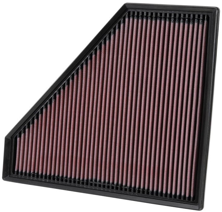 High-Flow K&N Original Lifetime Engine Air Filter: Increase Power: Premium, Washable: Compatible with 2013-2024 Cadillac/Chevrolet: ATS, CTS, Camaro, 33-2496