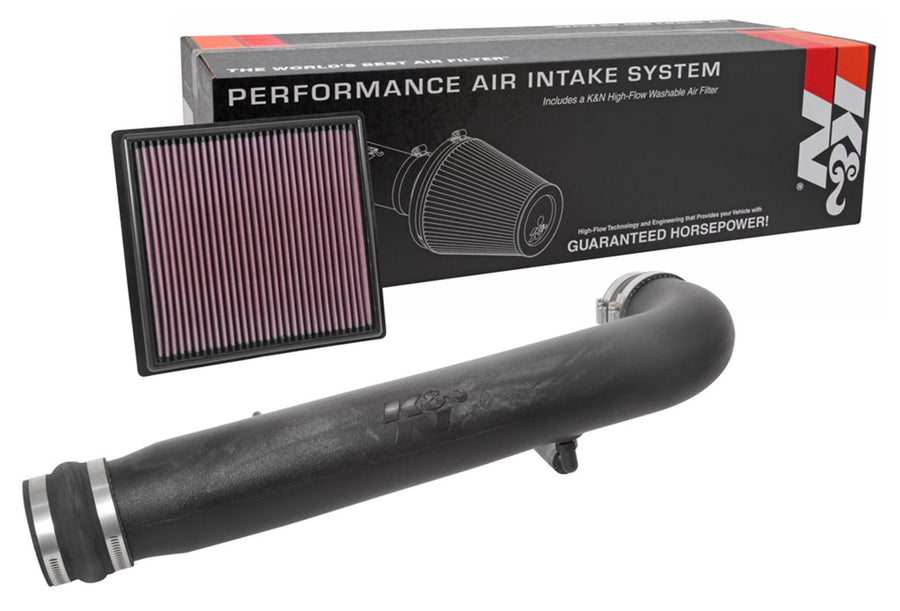 Cold Air Intake System K&N: High-Flow Air Filter, Increase Performance & Towing: Compatible with 2017-2022 Chervolet/GMC: Colorado, Canyon, 57-3104