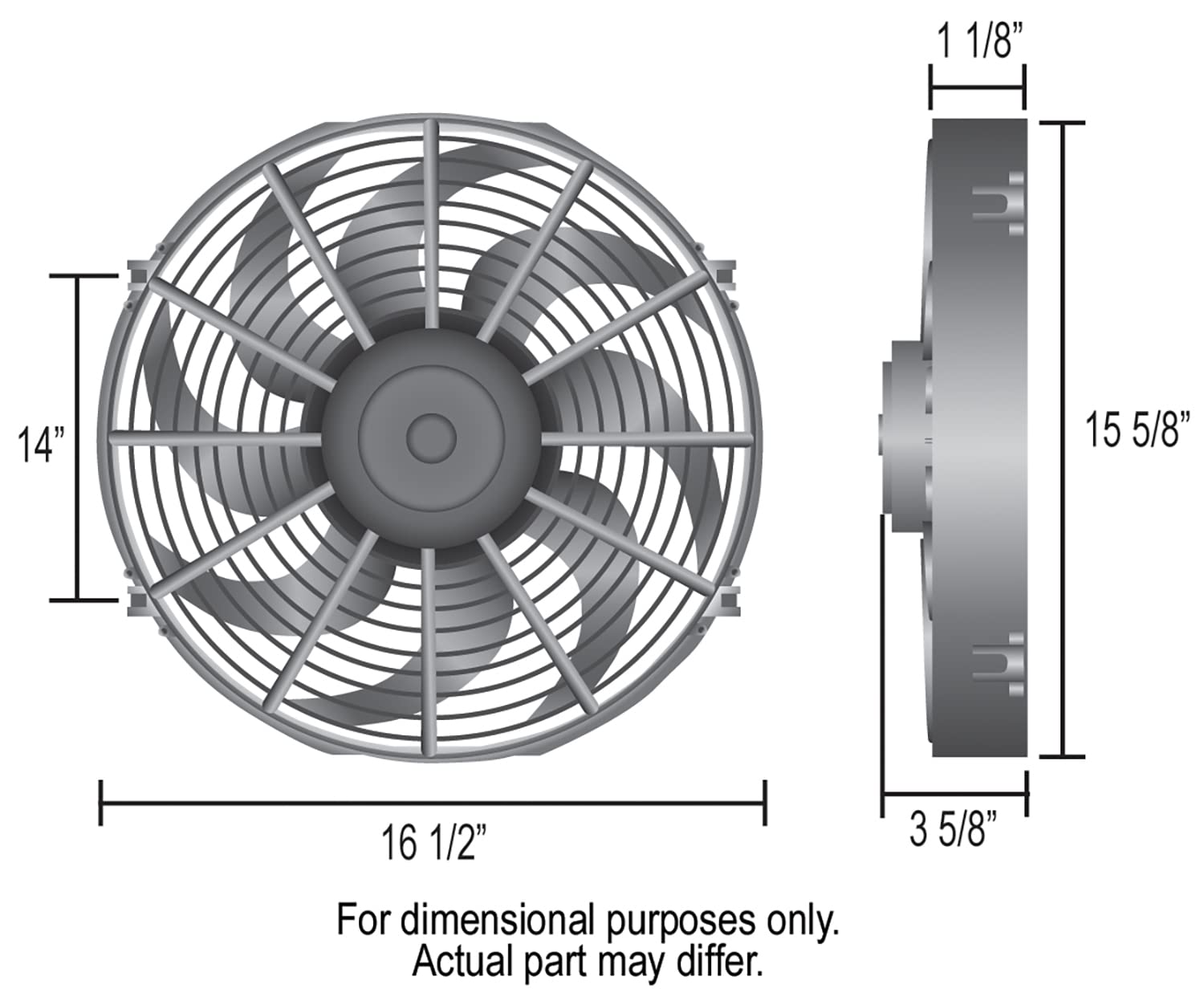 16" Derale Dyno-Cool High Performance Electric Fan